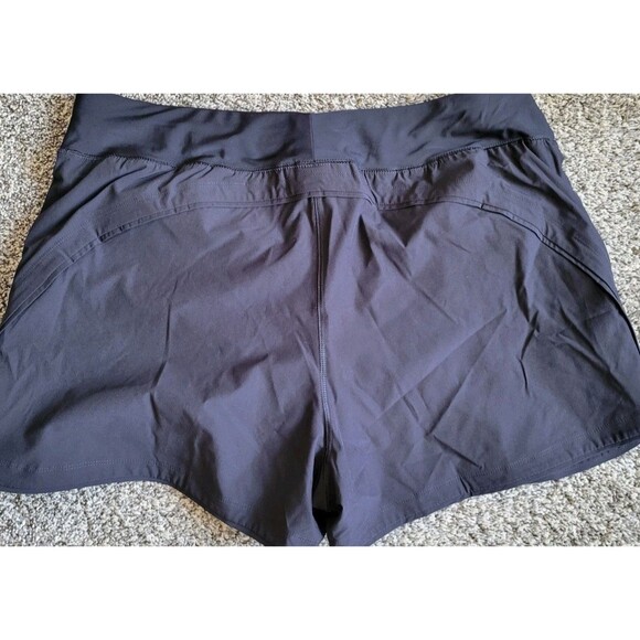 LANDS' END 3" Swim Shorts w/ Panty Black 16 Women's Solid Pockets S500 - Picture 4 of 6